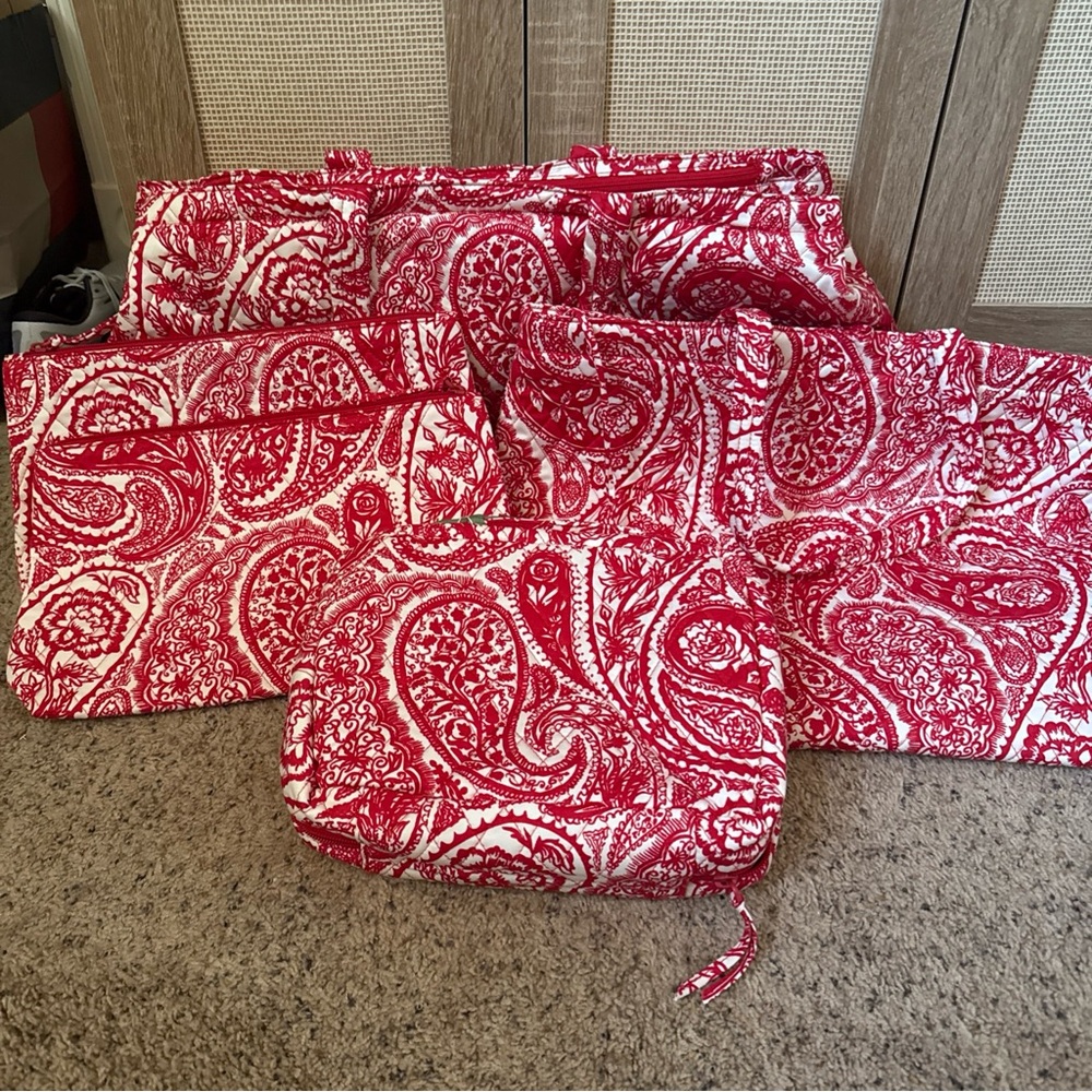 Vera Bradley Travel Bag Set Paisley Key